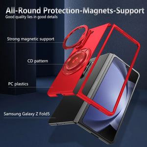 360-Degree Rotating Stand Suitable for Magnetic Wireless Charging of Samsung ZFOLD5 Folding Phone Case