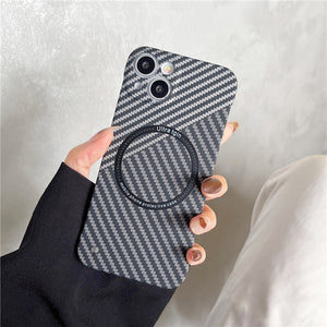 Frameless Carbon Fiber Magsafe Case for iPhone 15 Series