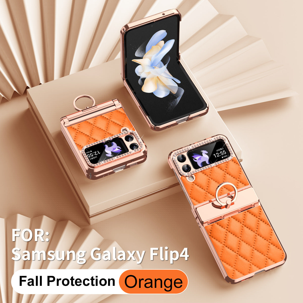 For Samsung ZFlip3/4/5 Folding All-inclusive Hinge Drop-proof Protective Case