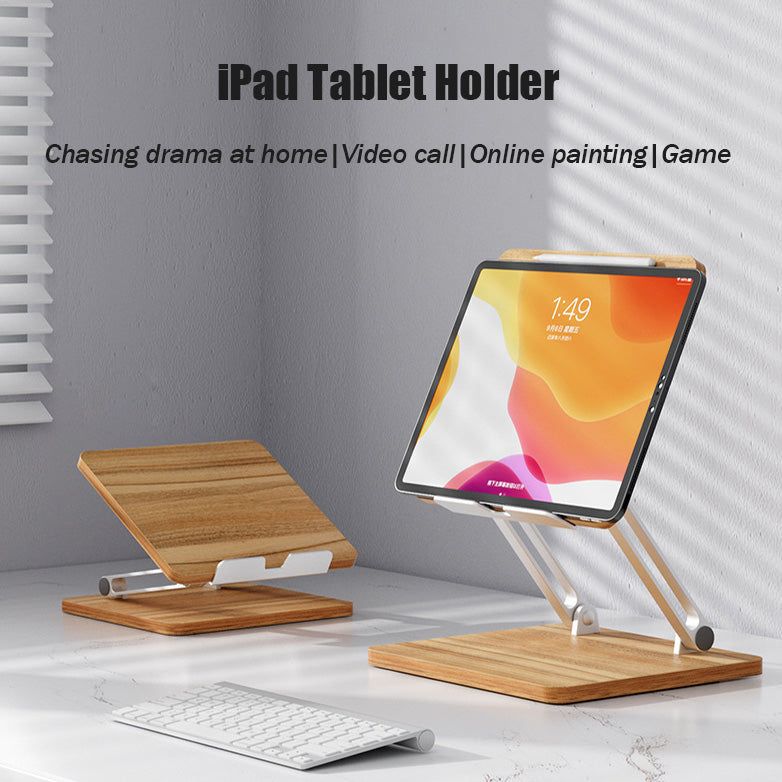 Wooden Foldable Tablet Stand