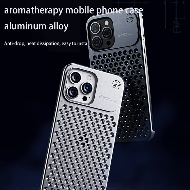 New Aluminum Alloy Drop-proof Heat Dissipation Aromatherapy iPhone Mobile Phone