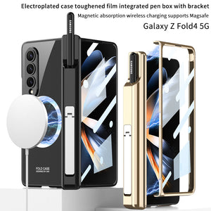 For Samsung Galaxy ZFold4 Wireless Magnetic Phantom Pen Holder Phone Case