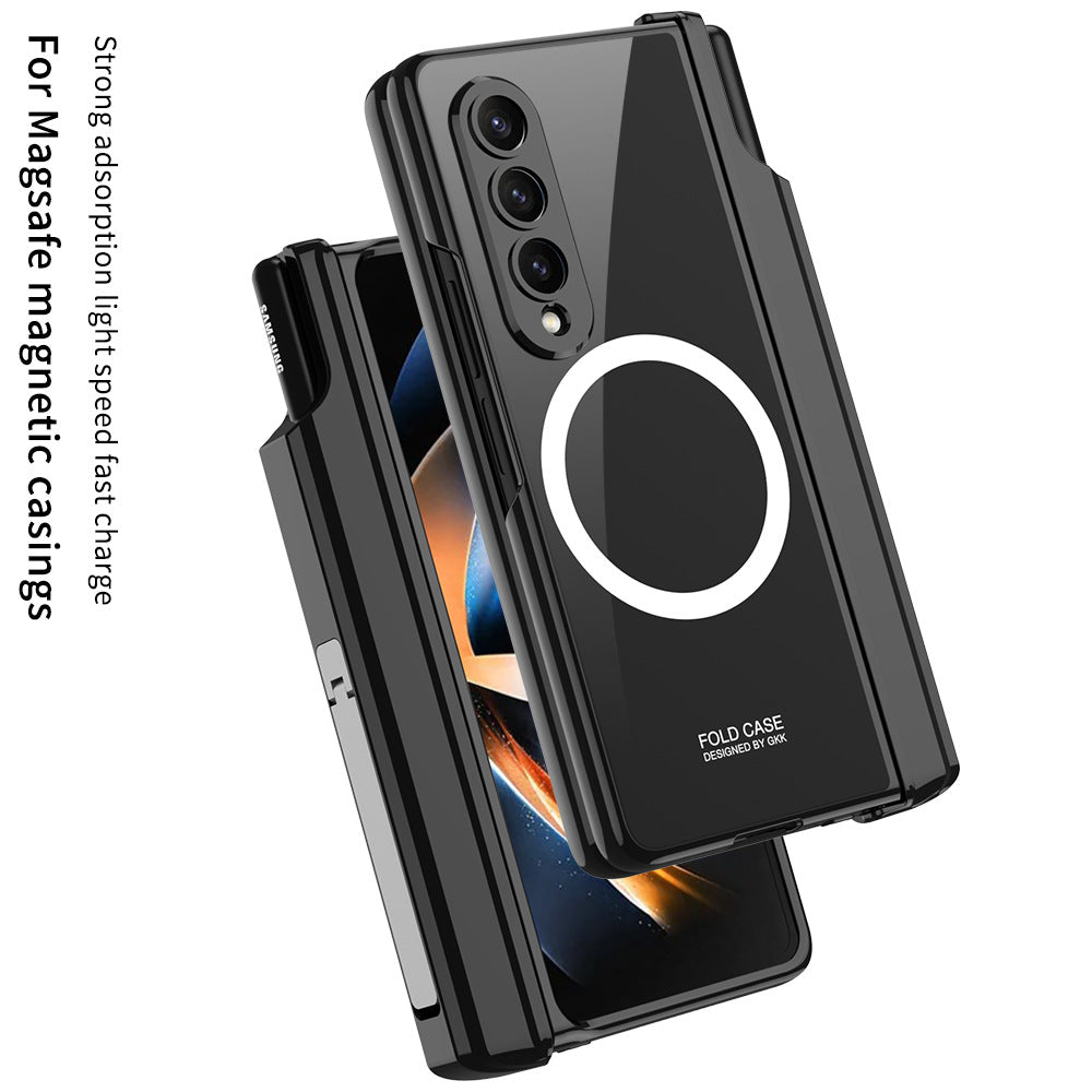 For Samsung Galaxy ZFold4 Wireless Magnetic Phantom Pen Holder Phone Case