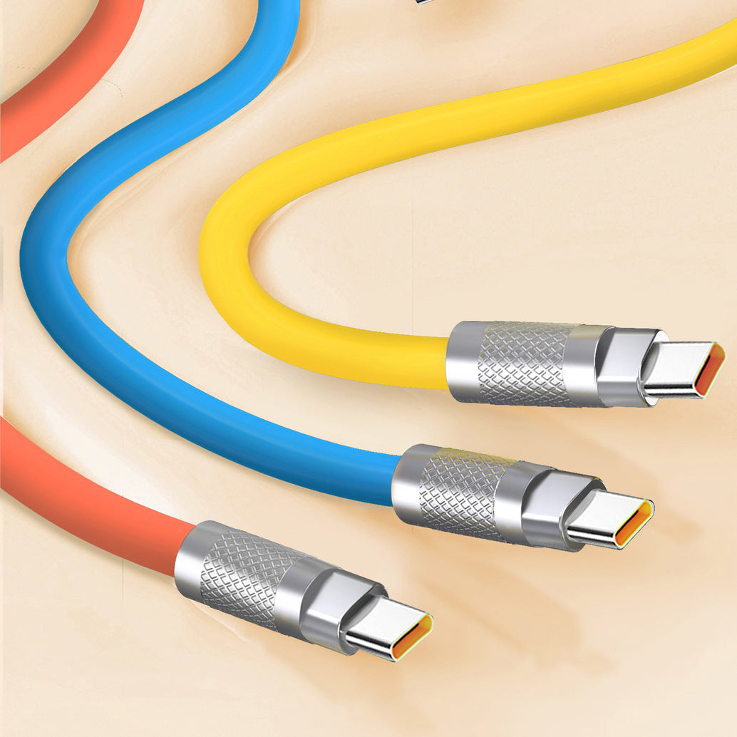 Fashionable Indicator Data Cable Metal Shell Support Fast Charging