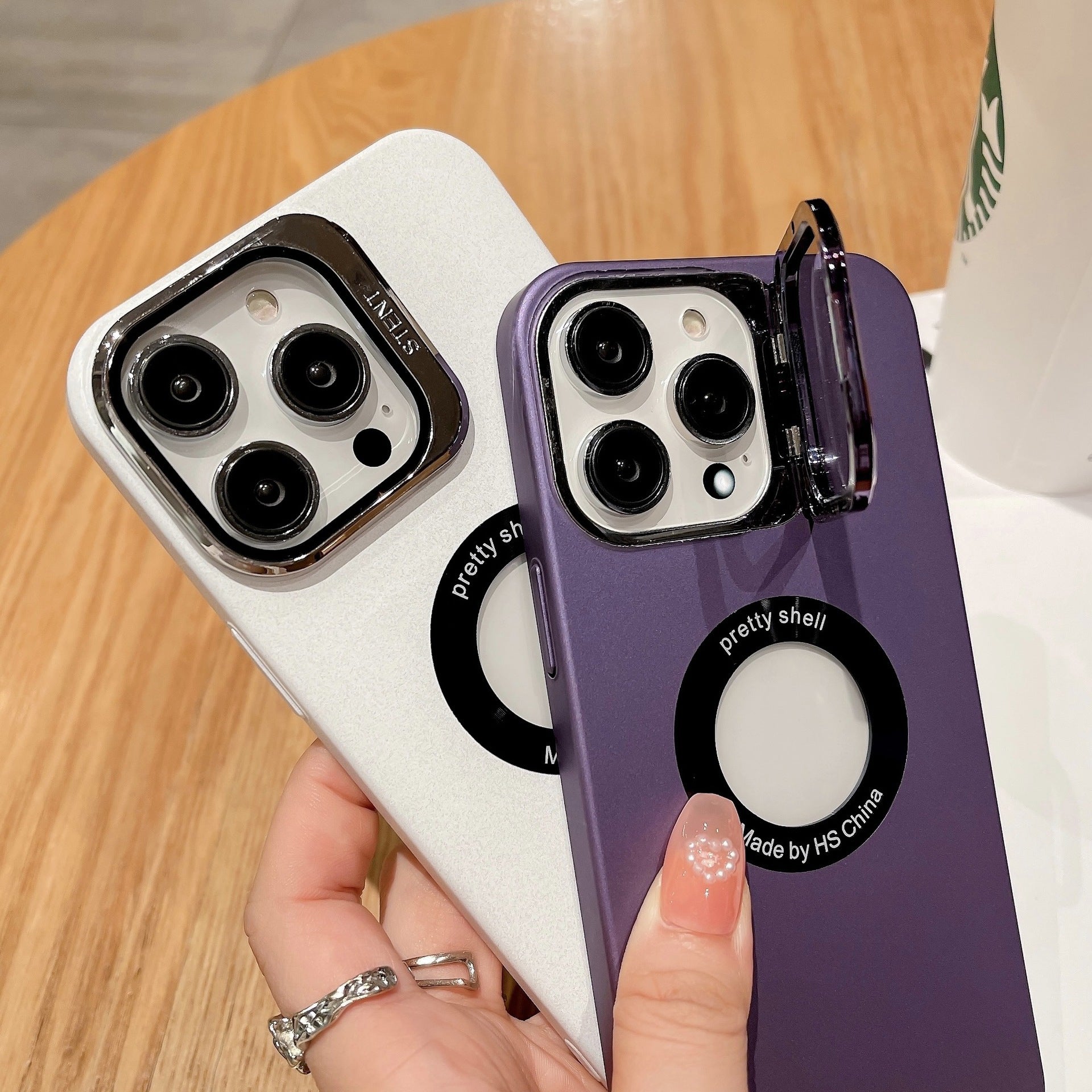 For Iphone 15 Camera Protective Mirror Bracket Magnetic Suction Phone 