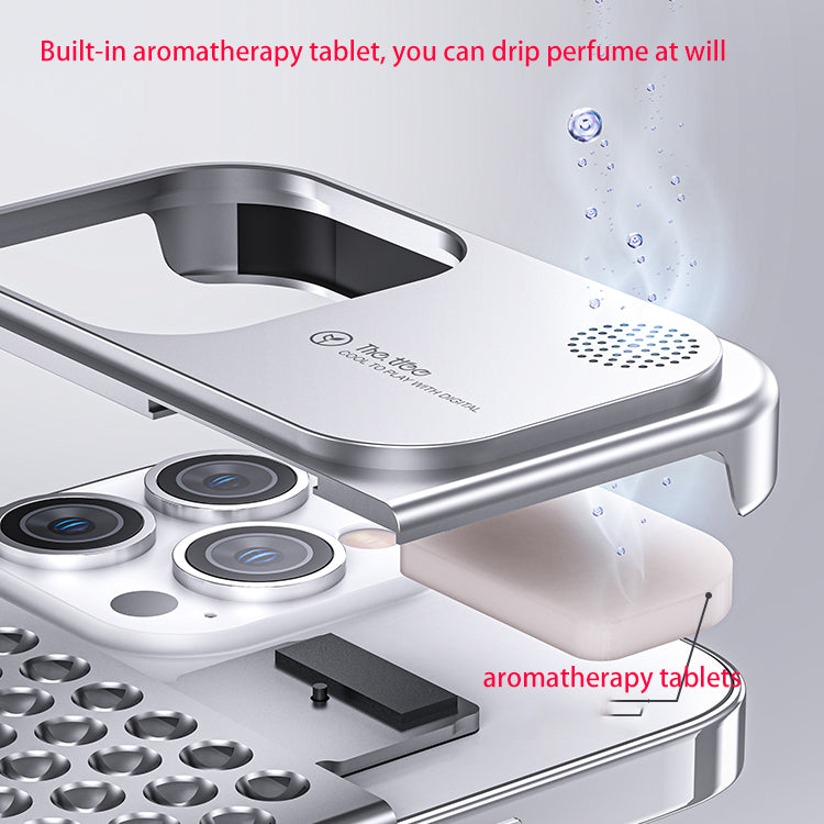 New Aluminum Alloy Drop-proof Heat Dissipation Aromatherapy iPhone Mobile Phone