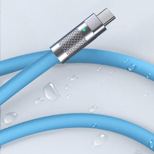 Metal Shell Liquid Soft Rubber Data Cable, PD120W Fast Charging Cable