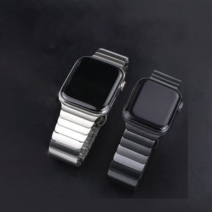 Suitable For Apple Watch Stainless Steel Strap With Butterfly Buckle