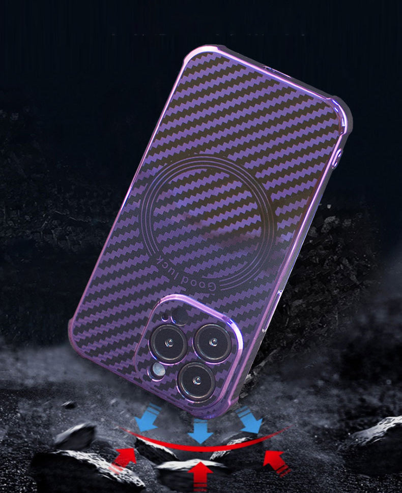 iPhone Magnetic Carbon Fiber Case