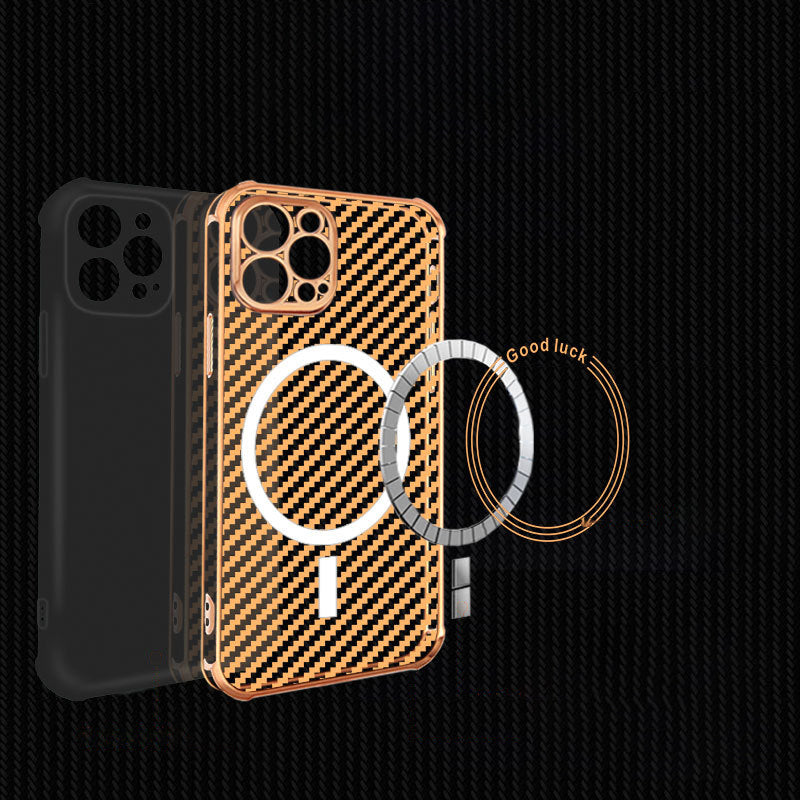 iPhone Magnetic Carbon Fiber Case