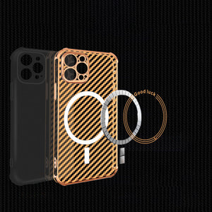 iPhone Magnetic Carbon Fiber Case