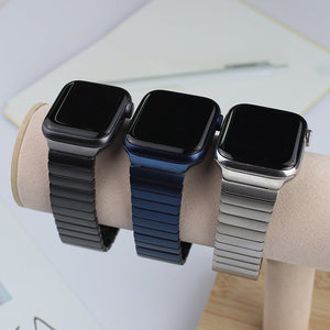 Suitable For Apple Watch Stainless Steel Strap With Butterfly Buckle