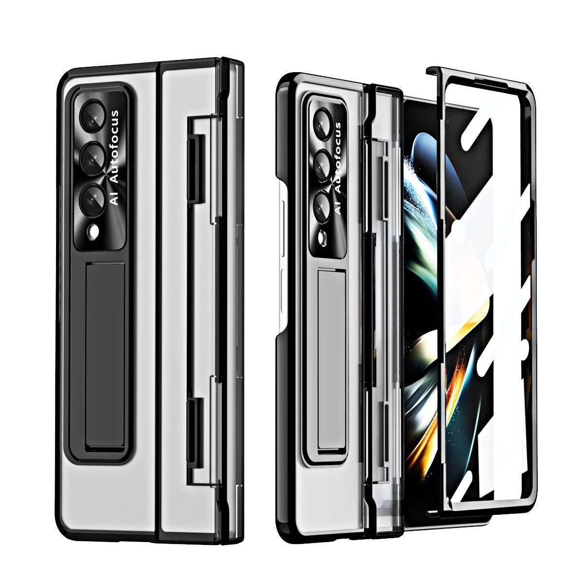 Compatible with Samsung Zfold5/Zfold6 Flat Hinge Folding Shell and Membrane Integrated Phone Case