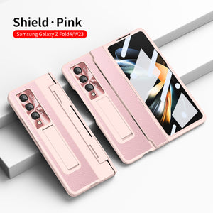 Compatible with Samsung Zfold5/Zfold6 Flat Hinge Folding Shell and Membrane Integrated Phone Case