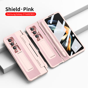 Compatible with Samsung Zfold5/Zfold6 Flat Hinge Folding Shell and Membrane Integrated Phone Case