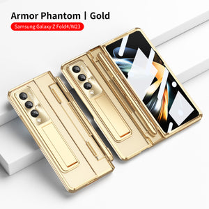 Compatible with Samsung Zfold5/Zfold6 Flat Hinge Folding Shell and Membrane Integrated Phone Case