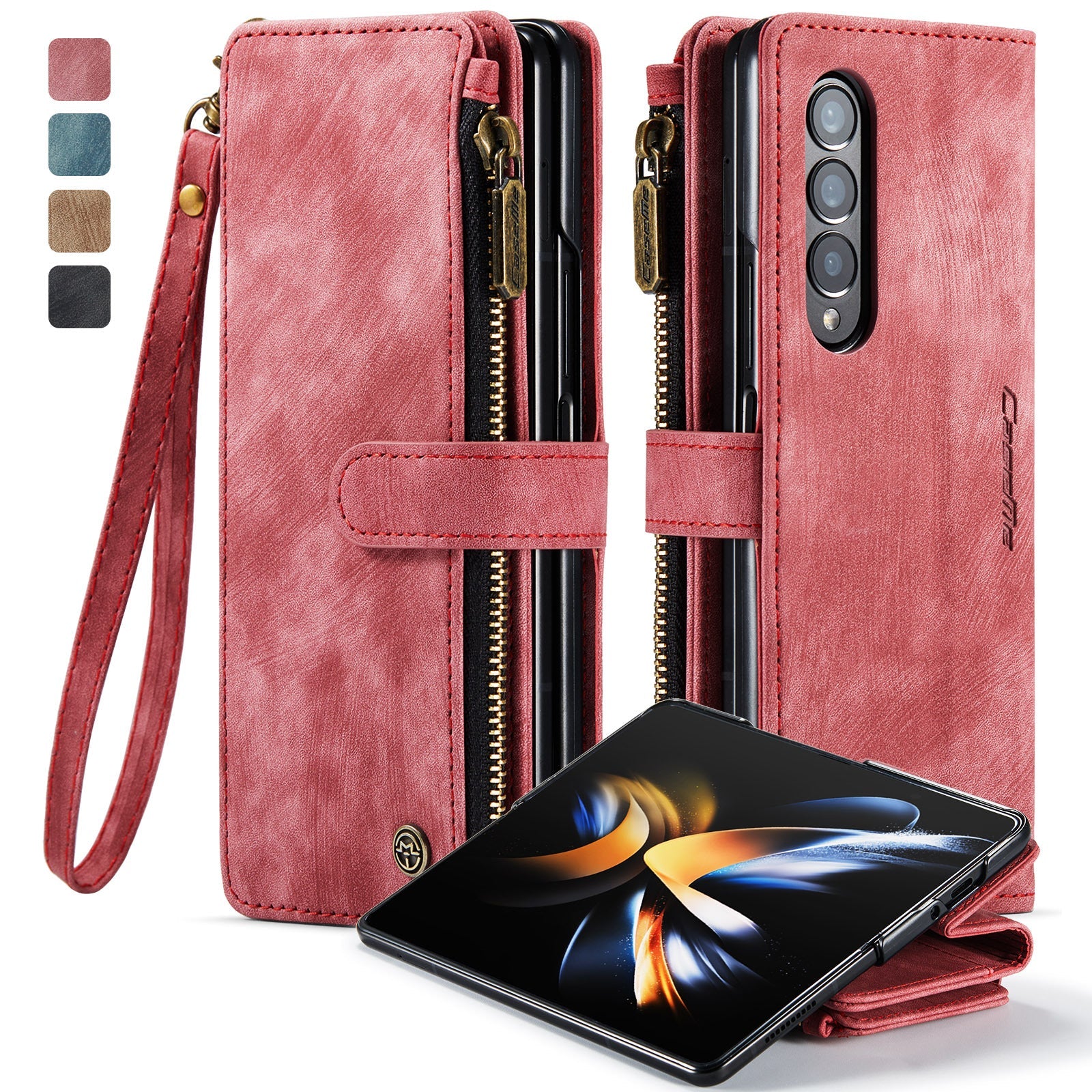 Suitable For Samsung  ZFold3/4 Multi-Function Wallet Phone Case