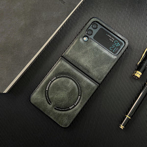 Magnetic Leather Case for Samsung Galaxy Z Flip Series