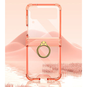 Applicable To Samsung ZFlip4 Folding Screen Rotary Shaft Ring Mobile Phone Case