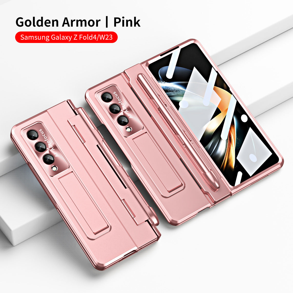 Compatible with Samsung Zfold5/Zfold6 Flat Hinge Folding Shell and Membrane Integrated Phone Case