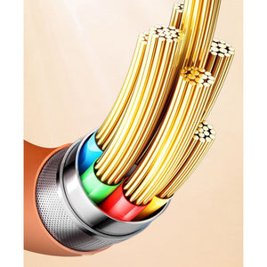 Metal Shell Liquid Soft Rubber Data Cable, PD120W Fast Charging Cable