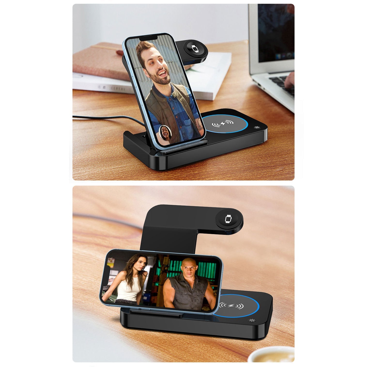 Folding Four-In-One Wireless Charger