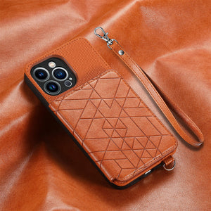 Suitable for iPhone14 Wallet Mobile Phone Case Leather Case with Card Holder