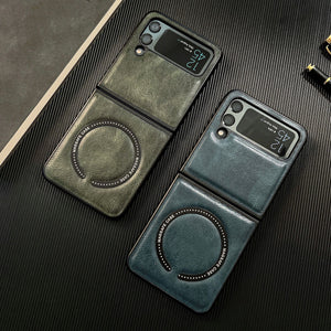 Magnetic Leather Case for Samsung Galaxy Z Flip Series