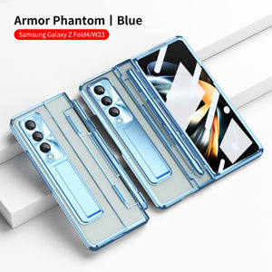 Compatible with Samsung Zfold5/Zfold6 Flat Hinge Folding Shell and Membrane Integrated Phone Case