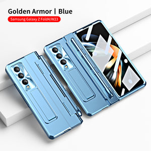 Compatible with Samsung Zfold5/Zfold6 Flat Hinge Folding Shell and Membrane Integrated Phone Case