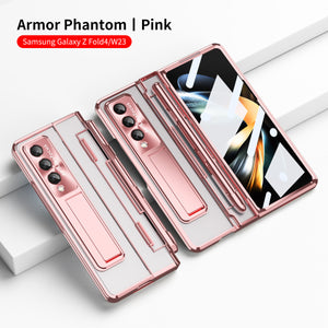 Compatible with Samsung Zfold5/Zfold6 Flat Hinge Folding Shell and Membrane Integrated Phone Case