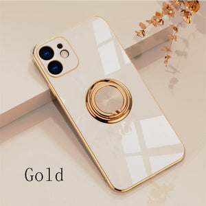 Suitable For iPhone13 Mobile Phone Shell Electroplating Ring Protective Cover