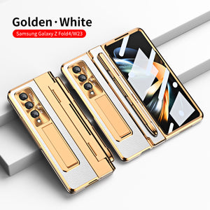 Compatible with Samsung Zfold5/Zfold6 Flat Hinge Folding Shell and Membrane Integrated Phone Case