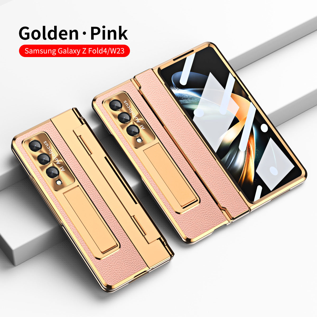 Compatible with Samsung Zfold5/Zfold6 Flat Hinge Folding Shell and Membrane Integrated Phone Case