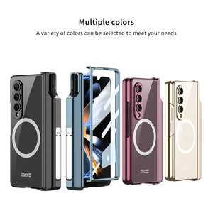 For Samsung Galaxy ZFold4 Wireless Magnetic Phantom Pen Holder Phone Case