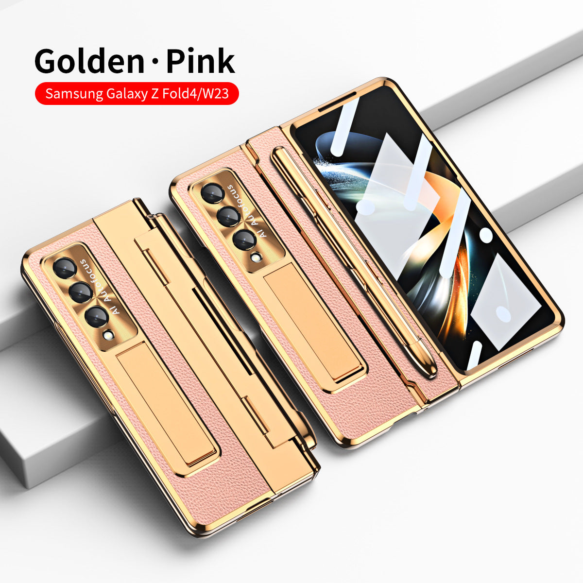 Compatible with Samsung Zfold5/Zfold6 Flat Hinge Folding Shell and Membrane Integrated Phone Case