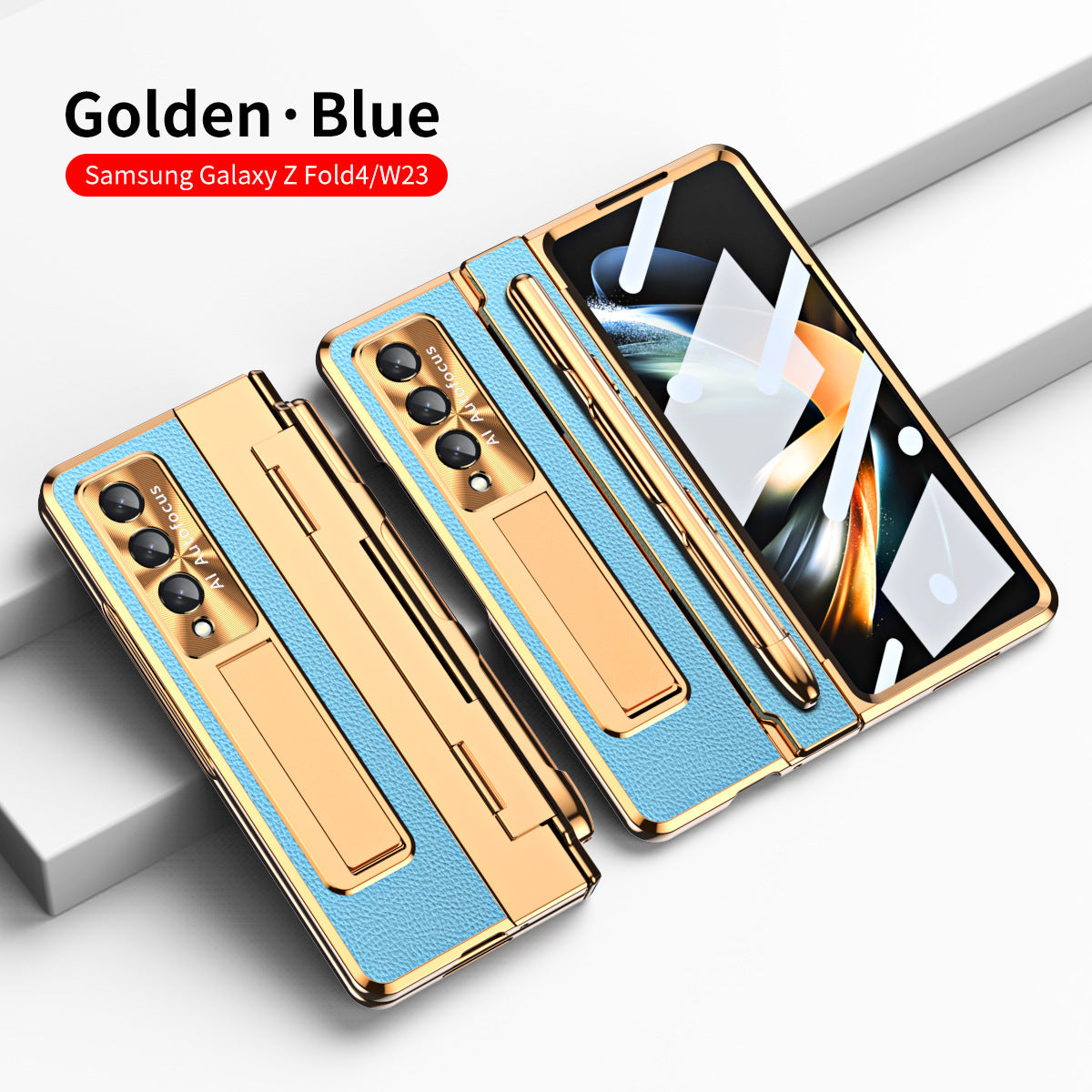 Compatible with Samsung Zfold5/Zfold6 Flat Hinge Folding Shell and Membrane Integrated Phone Case