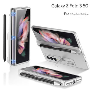 Magnetic Ultra-thin Folding Full Cover Hinge With Pen Holder Samsung Z Fold3 Protective Case