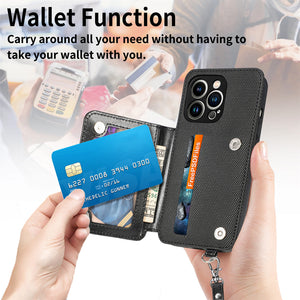 Suitable for iPhone14 Wallet Mobile Phone Case Leather Case with Card Holder