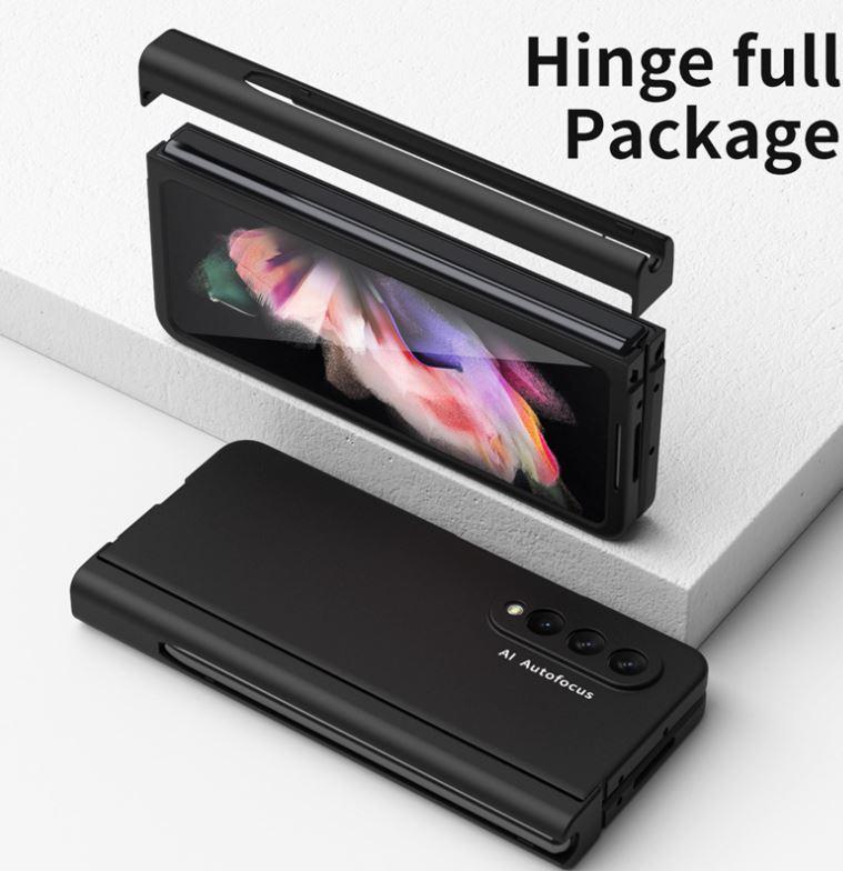 Rugged Tempered Film To Protect The Outer Screen, With Pen Holder, Z  Fold3 All-inclusive Phone Case