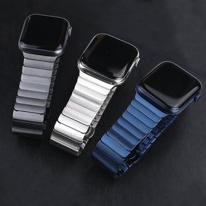 Suitable For Apple Watch Stainless Steel Strap With Butterfly Buckle