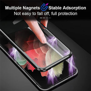 Magnetic Double Sided Glass Phone Case for S22 Series(2 Styles)