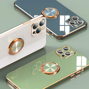 Suitable For iPhone13 Mobile Phone Shell Electroplating Ring Protective Cover