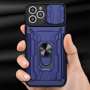 Suitable For iPhone13 Card Push Window Sergeant-Level Anti-Fall Mobile Phone Case