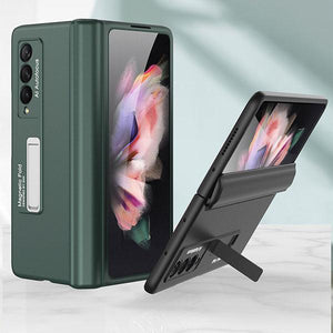 Magnetic Ultra-thin Folding Full Cover Hinge With Pen Holder Samsung Z Fold3 Protective Case