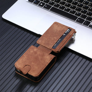 Suitable For Samsung z flip4 Wallet Phone Case With Card Holder