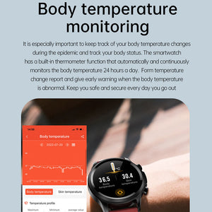 E400 Smart Watch Body Temperature Heart Rate ECG Multi-sport Mode Health Smart Bracelet Sports Watch