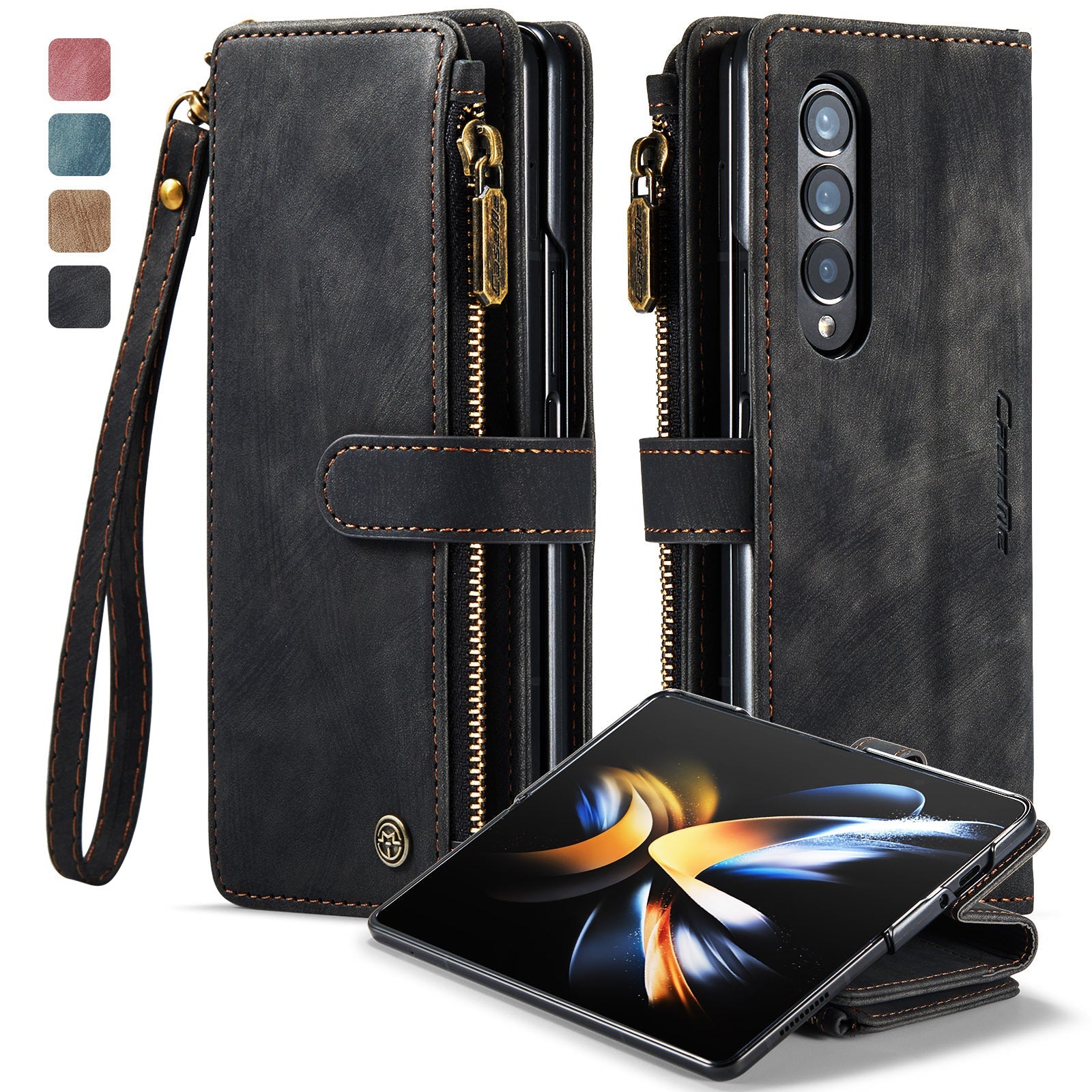 Suitable For Samsung  ZFold3/4 Multi-Function Wallet Phone Case