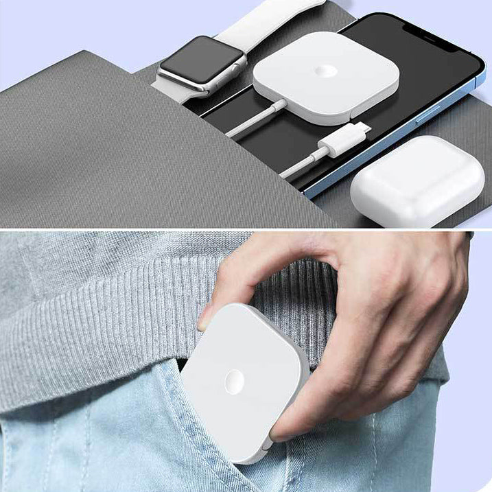 Three-in-one Magnetic Absorption Wireless Charging And Folding Bracket