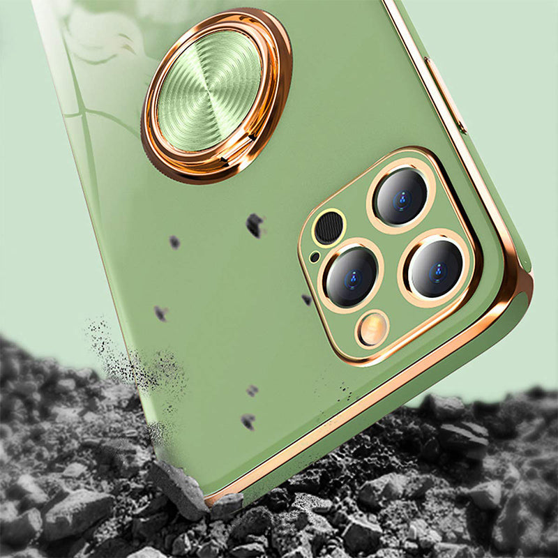 Suitable For iPhone13 Mobile Phone Shell Electroplating Ring Protective Cover